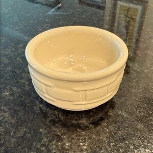 Ivory Longaberger Custard Cup/Bowl - Longaberger Stackable Bowl